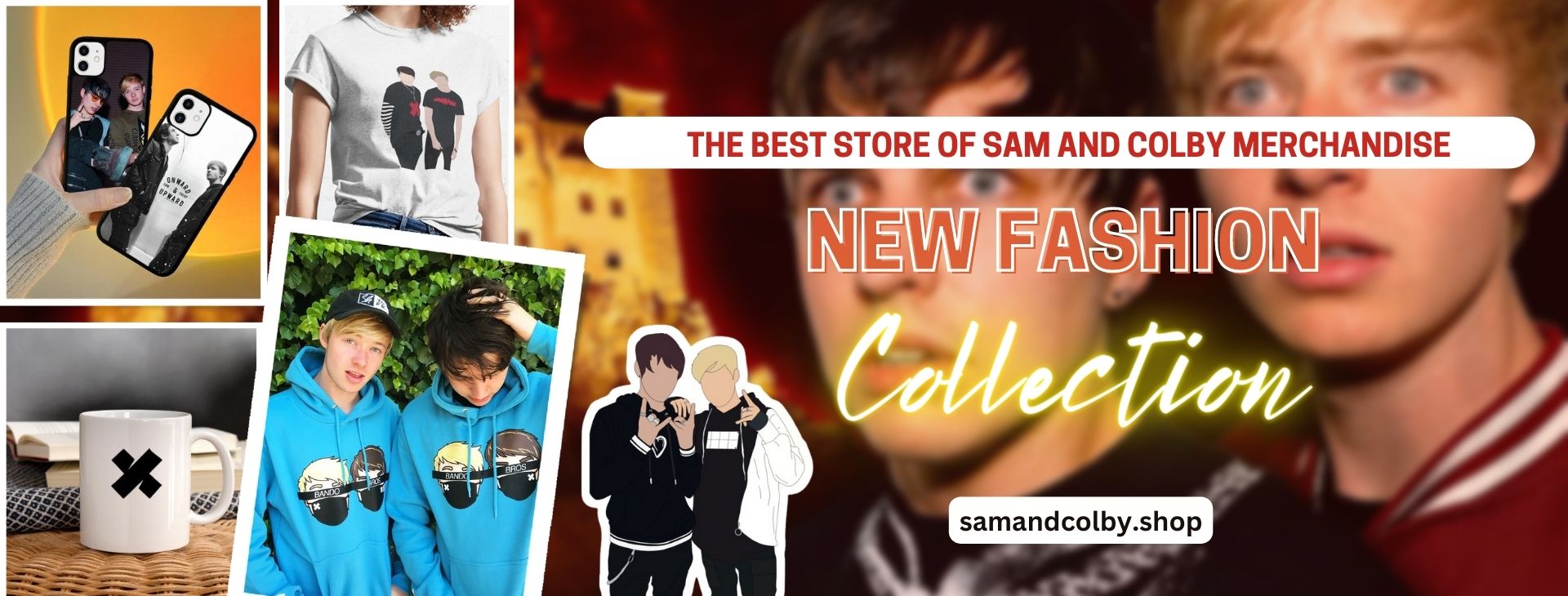 no edit sam and colby banner - Sam And Colby Shop